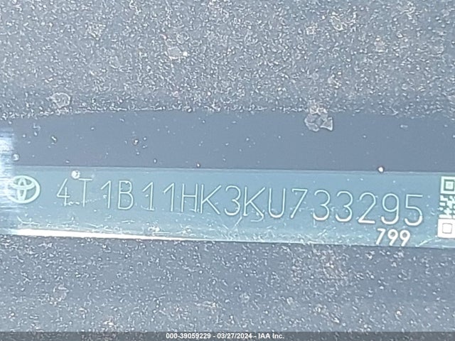 Toyota CAMRY SE 2019 4T1B11HK3KU733295 Image 9