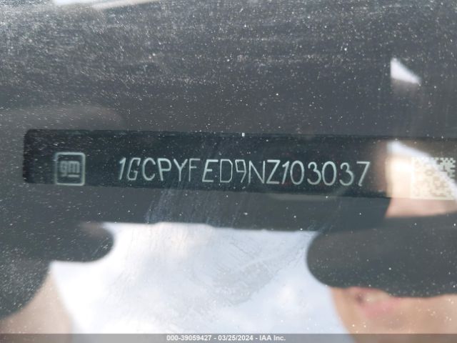1GCPYFED9NZ103037 Chevrolet Silverado 1500 Ltd 4wd  Short Bed Lt Trail Boss