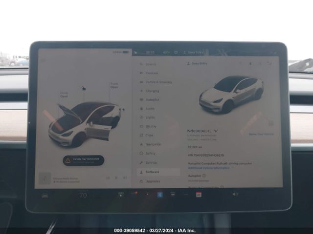 7SAYGDEE1NF436670 Tesla Model Y