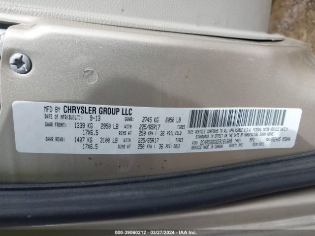 2C4RDGBG6ER161609 Dodge Grand Caravan American Value Pkg