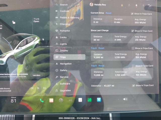 5YJ3E1EA7KF431378 Tesla Model 3 Long Range/mid Range/standard Range/standard Range Plus