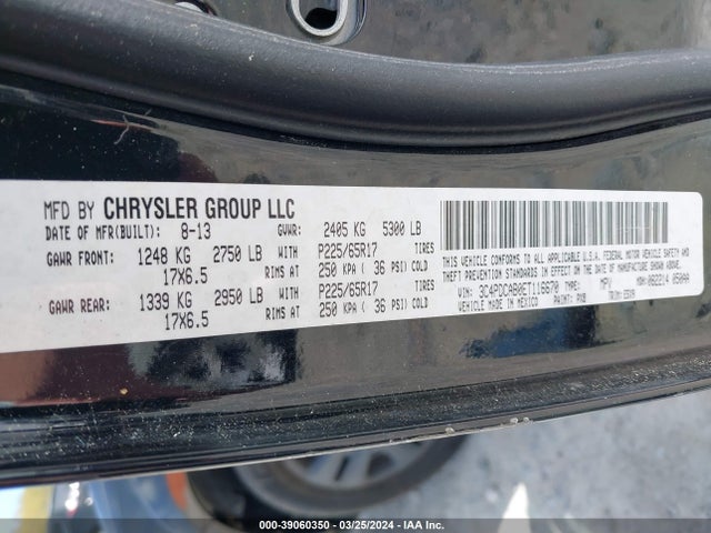 Dodge Journey American Value Pkg 2014 3C4PDCAB0ET116670 Image 9