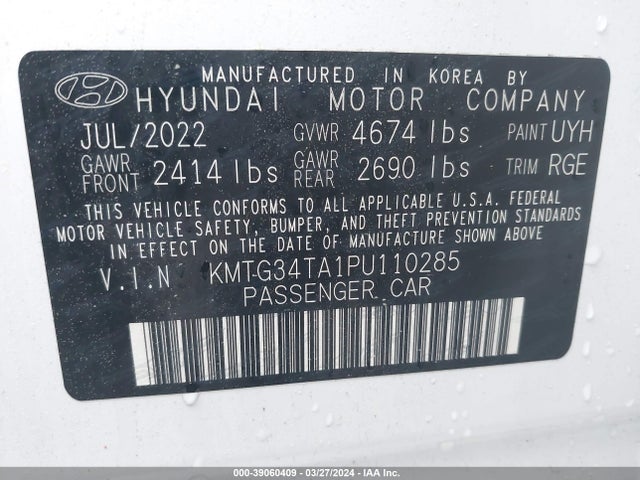 Genesis G70 2.0t Rwd 2023 KMTG34TA1PU110285 Image 9