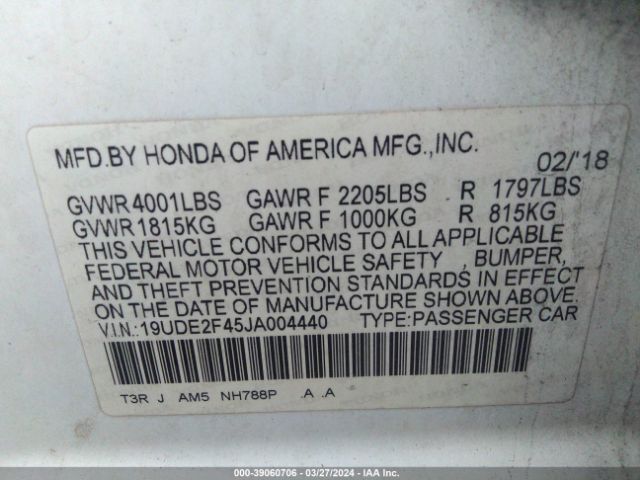 19UDE2F45JA004440 Acura Ilx Special Edition