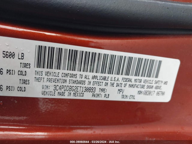 Dodge Journey Sxt 2014 3C4PDDBG2ET130893 Image 9