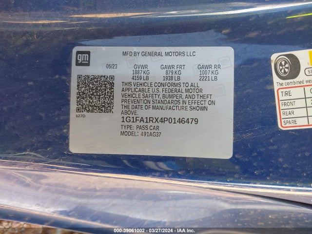Chevrolet Camaro Rwd  1lt 2023 1G1FA1RX4P0146479 Image 9