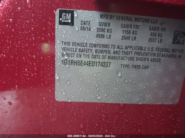 Chevrolet Volt 2014 1G1RH6E44EU174337 Image 9