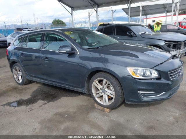 2015 Volvo V60 T5 Premier მანქანა იყიდება აუქციონზე, vin: YV140MEK3F1263633, აუქციონის ნომერი: 39061271