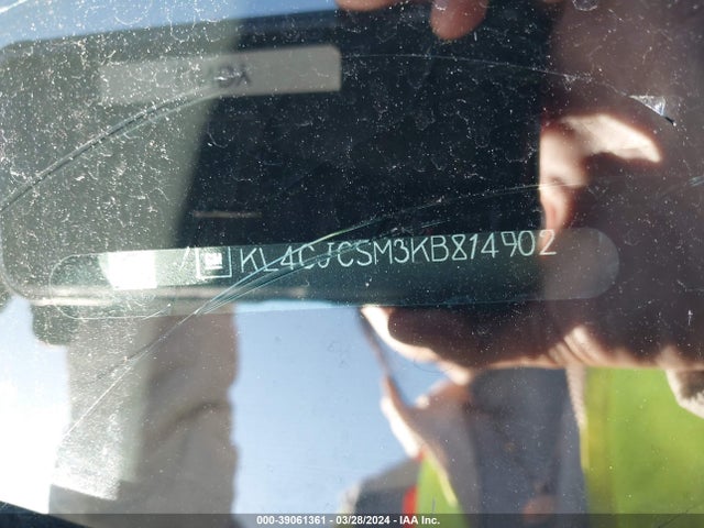 KL4CJCSM3KB814902 Buick Encore Fwd Essence
