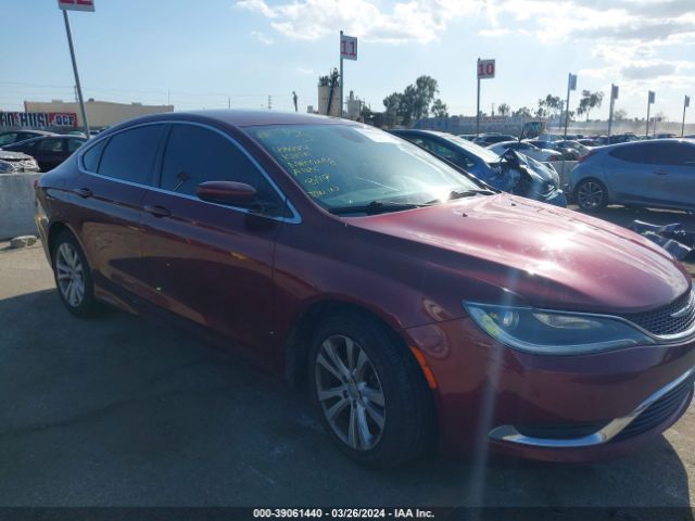 Auction sale of the 2015 Chrysler 200 Limited, vin: 1C3CCCAB8FN680767, lot number: 39061440