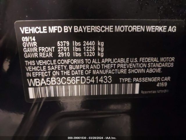 WBA5B3C56FD541433 BMW 535i Xdrive