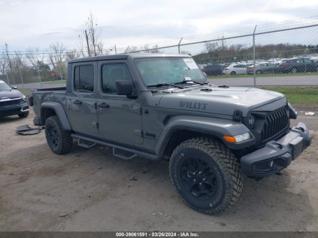 39061591 :رقم المزاد ، 1C6HJTAGXML584271 vin ، 2021 Jeep Gladiator Willys 4x4 مزاد بيع