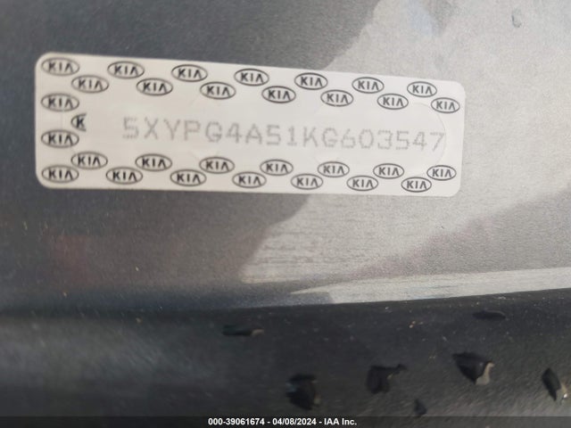 KIA Sorento 3.3l S 2019 5XYPG4A51KG603547 Image 9