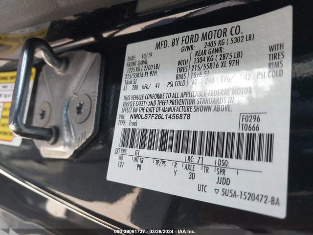 Ford Transit Connect Xlt 2020 NM0LS7F26L1456878 Image 9