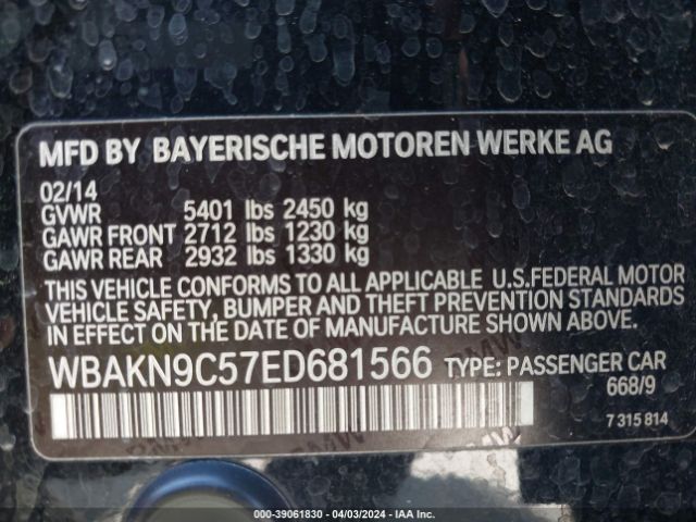 WBAKN9C57ED681566 BMW 550i