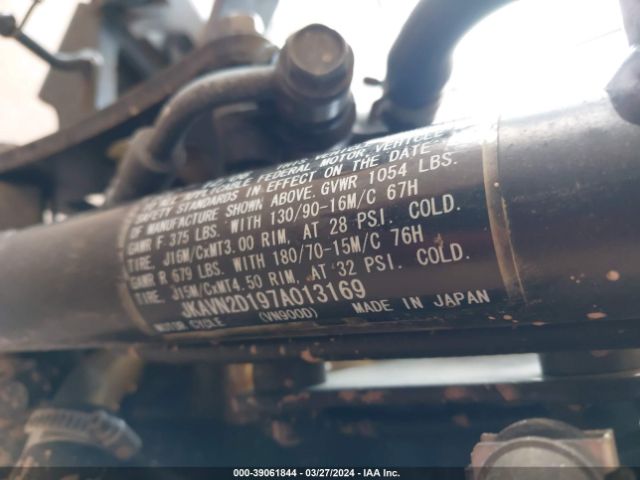 2007 KAWASAKI VN900 JKAVN2D197A013169 Photo 9
