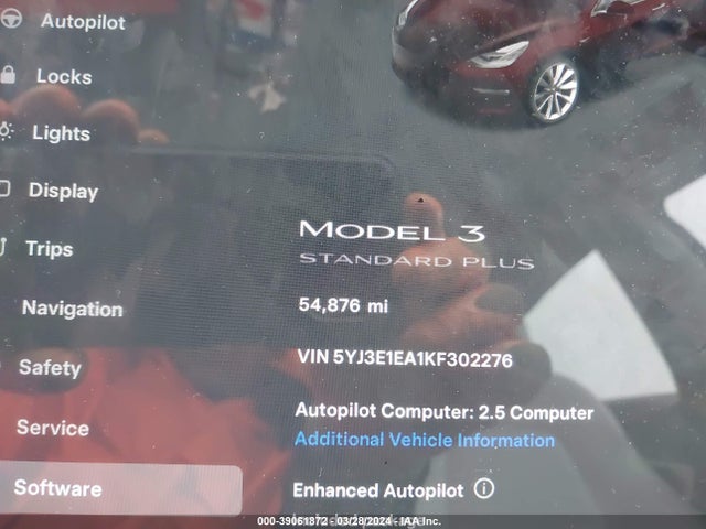 Tesla Model 3 Long Range/mid Range/standard Range/standard Range Plus 2019 5YJ3E1EA1KF302276 Image 7