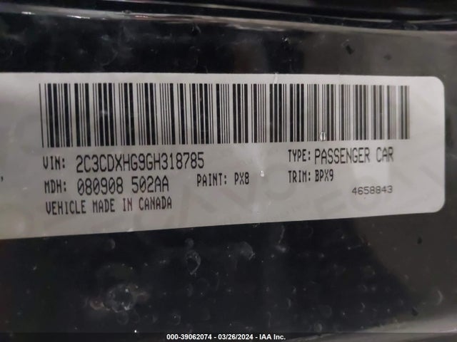 Dodge Charger Sxt 2016 2C3CDXHG9GH318785 Image 9