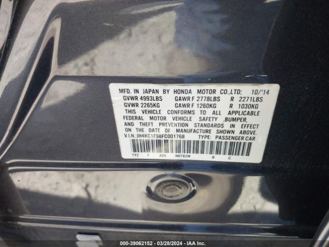 JH4KC1F98FC001768 Acura RLX