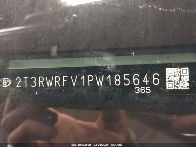 2T3RWRFV1PW185646 Toyota Rav4 Xle Hybrid