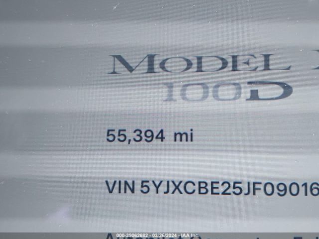 5YJXCBE25JF090163 Tesla Model X 100d/75d/p100d