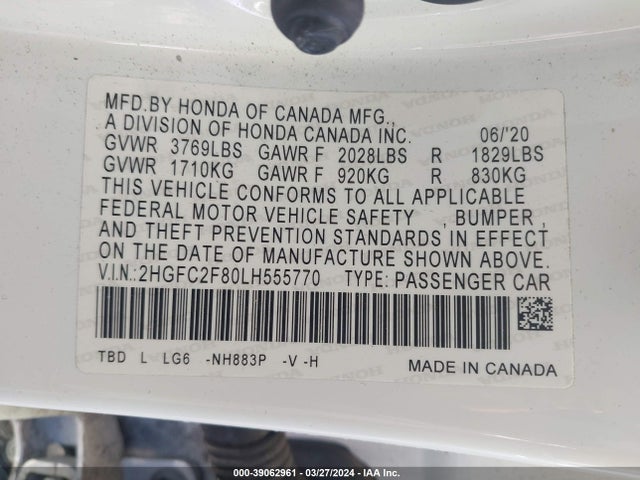 Honda Civic Sport 2020 2HGFC2F80LH555770 Image 9