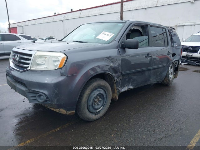 Honda PILOT LX 2014 5FNYF3H20EB005474 Image 2