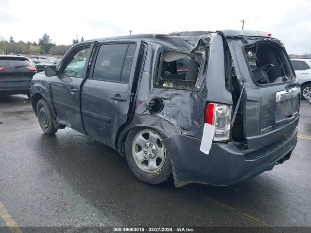 Honda PILOT LX 2014 5FNYF3H20EB005474 Image 3