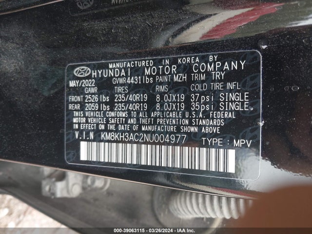 Hyundai KONA N 2022 KM8KH3AC2NU004977 Image 9