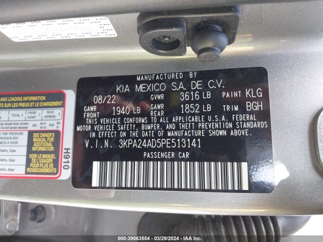 KIA RIO S 2023 3KPA24AD5PE513141 Image 9