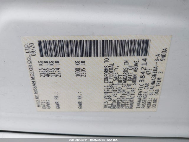 Nissan Maxima Platinum Xtronic Cvt 2020 1N4AA6FV7LC384214 Image 9
