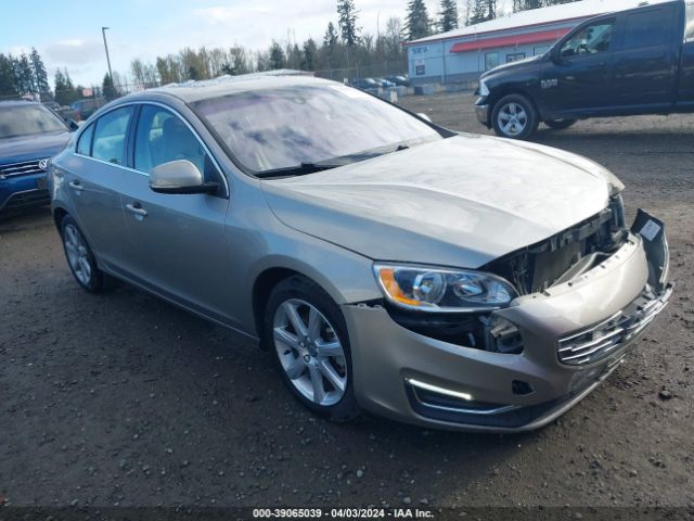 Auction sale of the 2016 Volvo S60 T5 Drive-e Premier, vin: YV126MFK9G2403491, lot number: 39065039