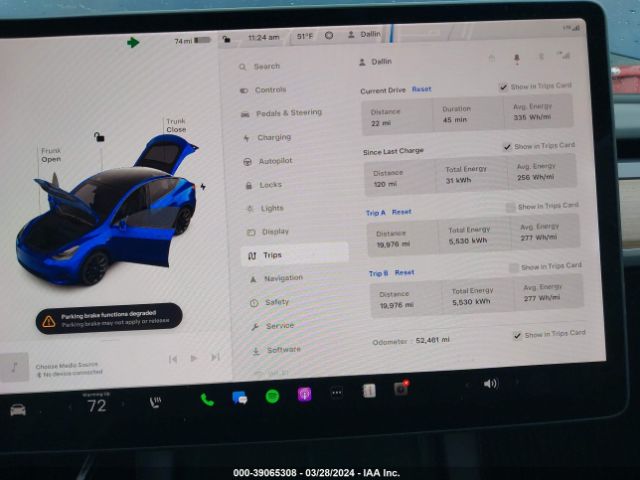 5YJYGDEE3MF255971 Tesla Model Y Long Range Dual Motor All-wheel Drive