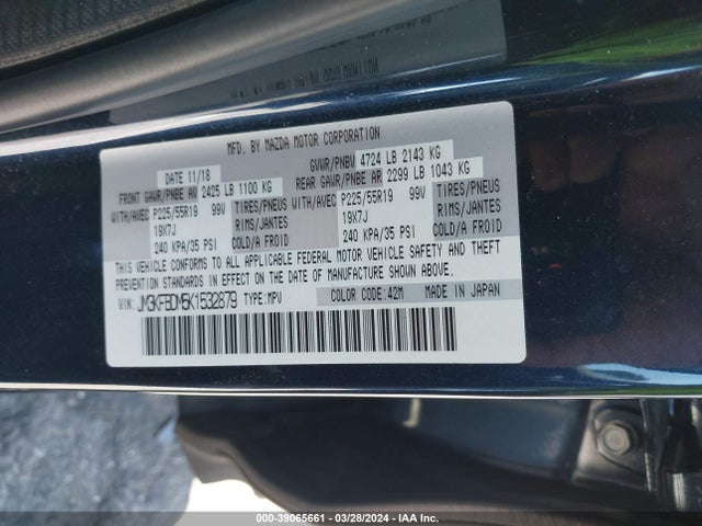 Mazda Cx-5 Grand Touring 2019 JM3KFBDM5K1532879 Image 9