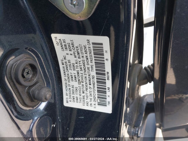 Honda Civic Ex-t 2017 2HGFC1F37HH631765 Image 9