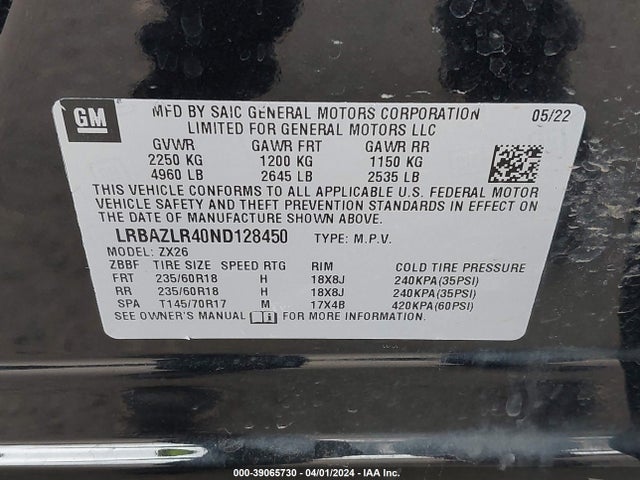 Buick Envision Fwd Preferred 2022 LRBAZLR40ND128450 Image 9