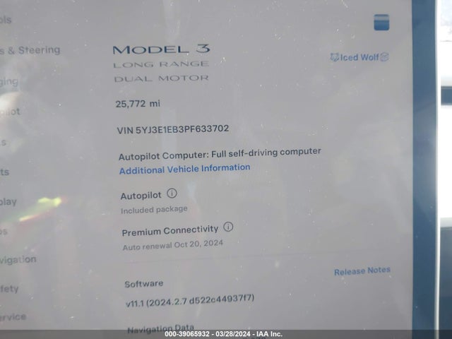 Tesla Model 3 Long Range Dual Motor All-wheel Drive 2023 5YJ3E1EB3PF633702 Image 18
