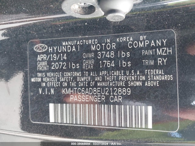 Hyundai Veloster Flex W/red 2014 KMHTC6AD8EU212889 Image 9