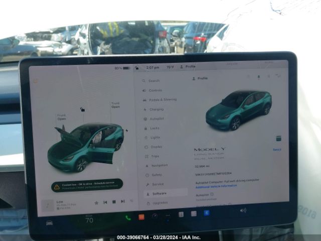5YJYGDEE7MF105264 Tesla Model Y Long Range Dual Motor All-wheel Drive