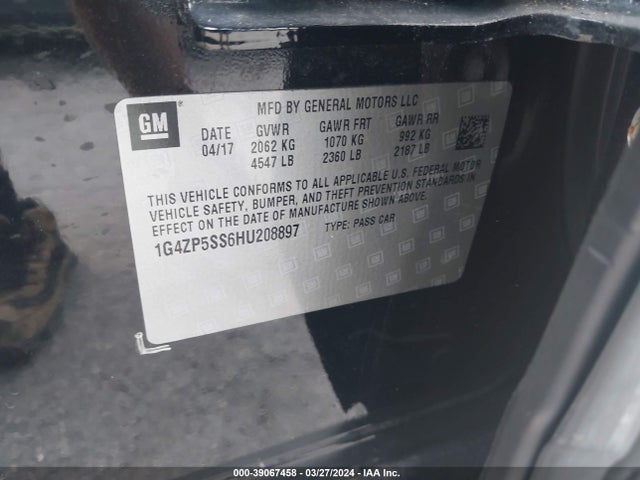 1G4ZP5SS6HU208897 Buick Lacrosse Essence
