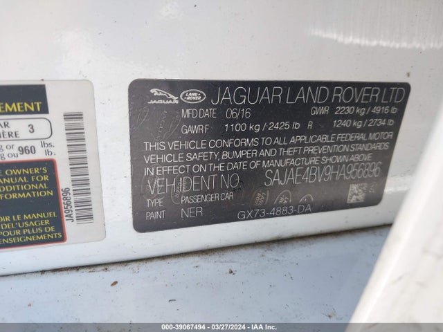 2017 JAGUAR XE SAJAE4BV9HA956896 Photo 8