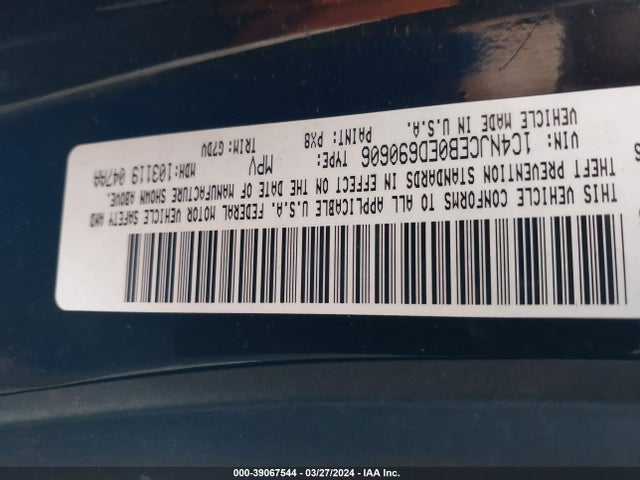 Jeep Compass Latitude 2014 1C4NJCEB0ED690606 Image 9