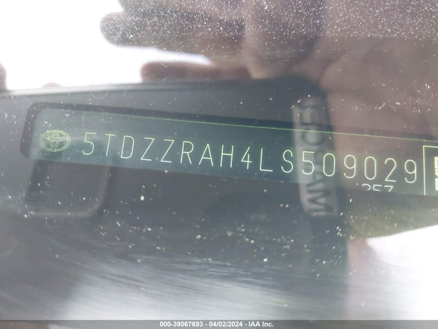 Toyota Highlander Le 2020 5TDZZRAH4LS509029 Image 9