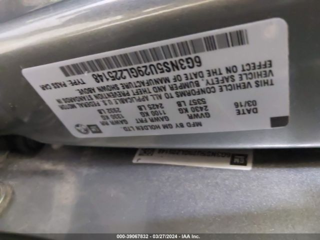 6G3NS5U29GL225148 Chevrolet Caprice Police
