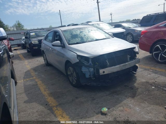 KMHC65LC3HU055363 Hyundai Ioniq Hybrid Blue