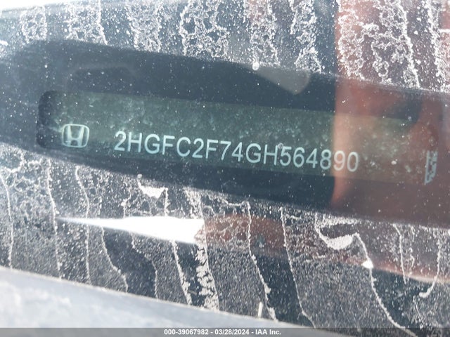 Honda CIVIC EX 2016 2HGFC2F74GH564890 Image 9