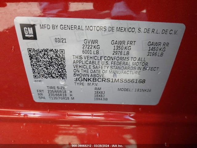Chevrolet Blazer Fwd 2lt 2021 3GNKBCRS1MS556168 Image 9