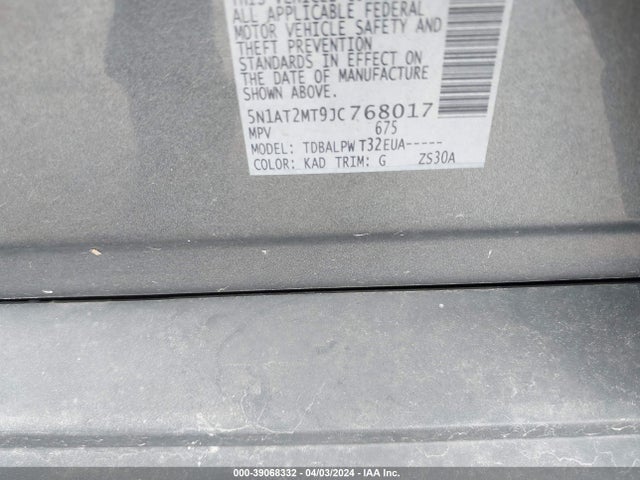 Nissan ROGUE S 2018 5N1AT2MT9JC768017 Image 9