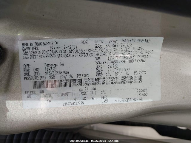 Ford FOCUS SE 2017 1FADP3F20HL304243 Image 9
