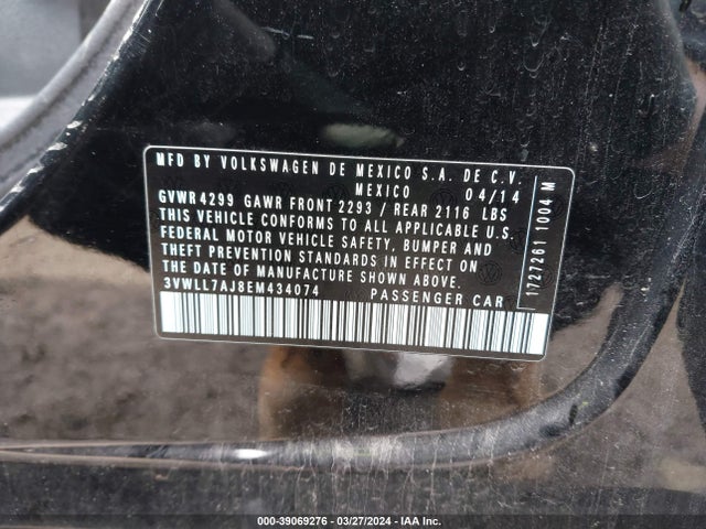 Volkswagen Jetta 2.0l Tdi 2014 3VWLL7AJ8EM434074 Image 9